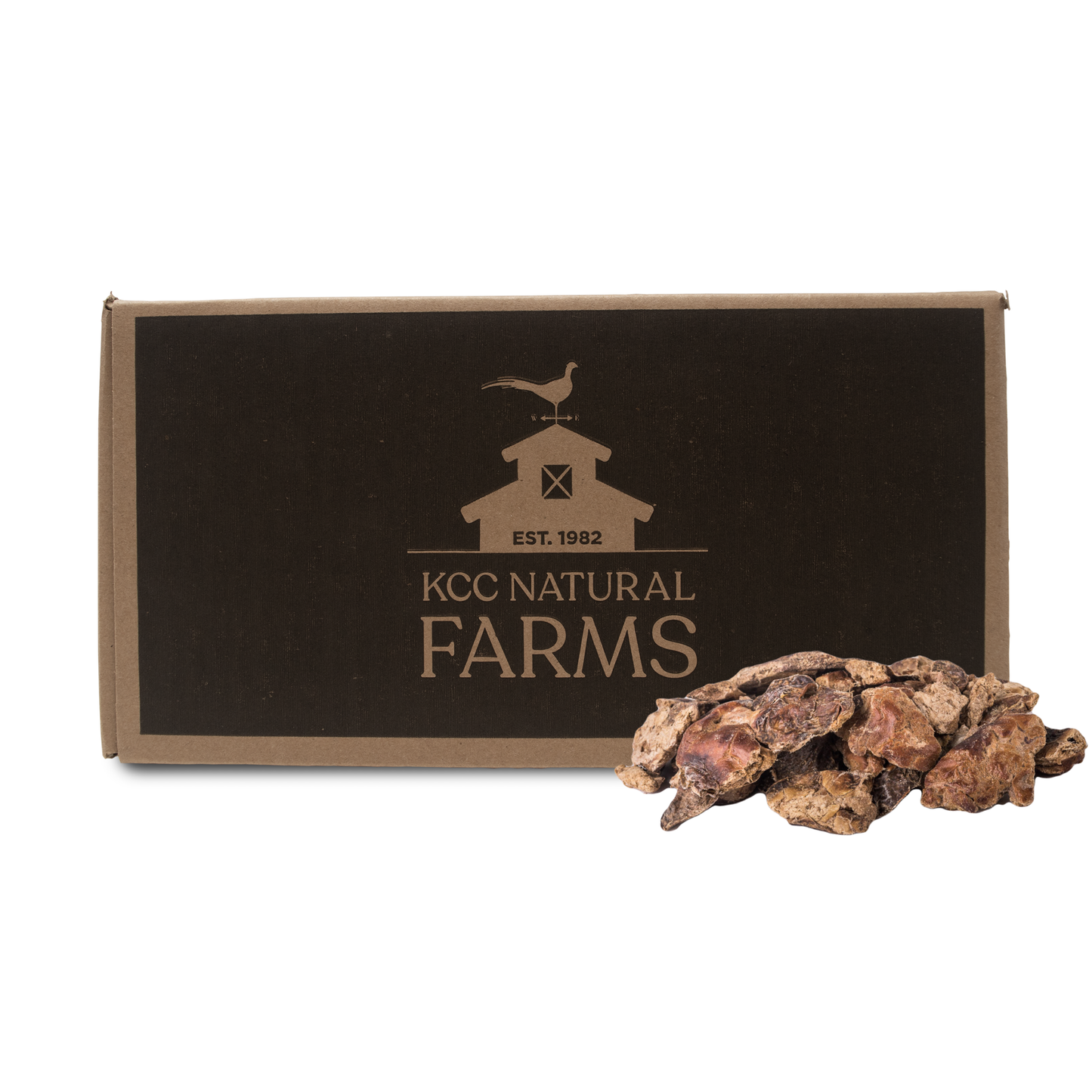 chicken liver product pile in front of bulk box