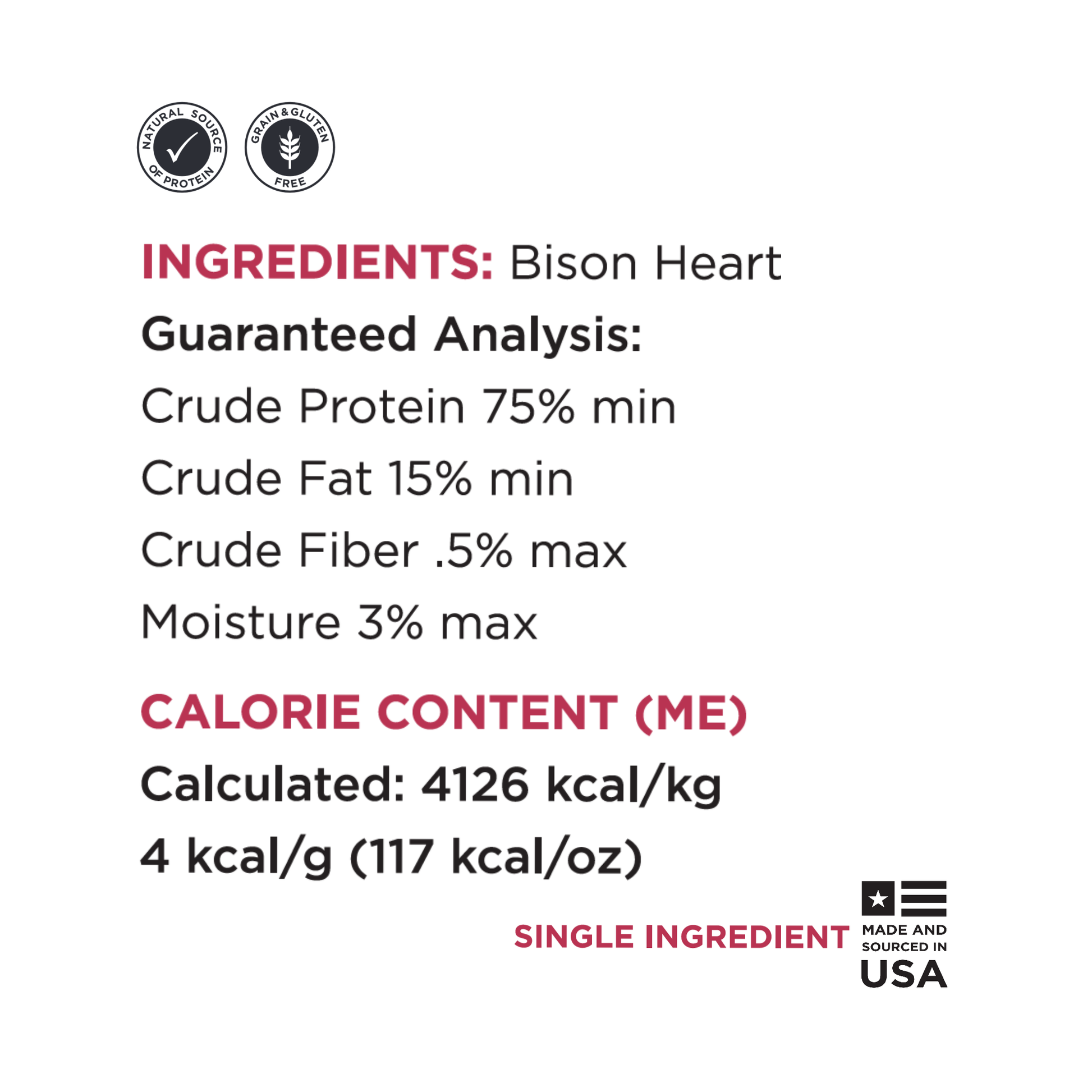 Guaranteed Analysis pure bison heart