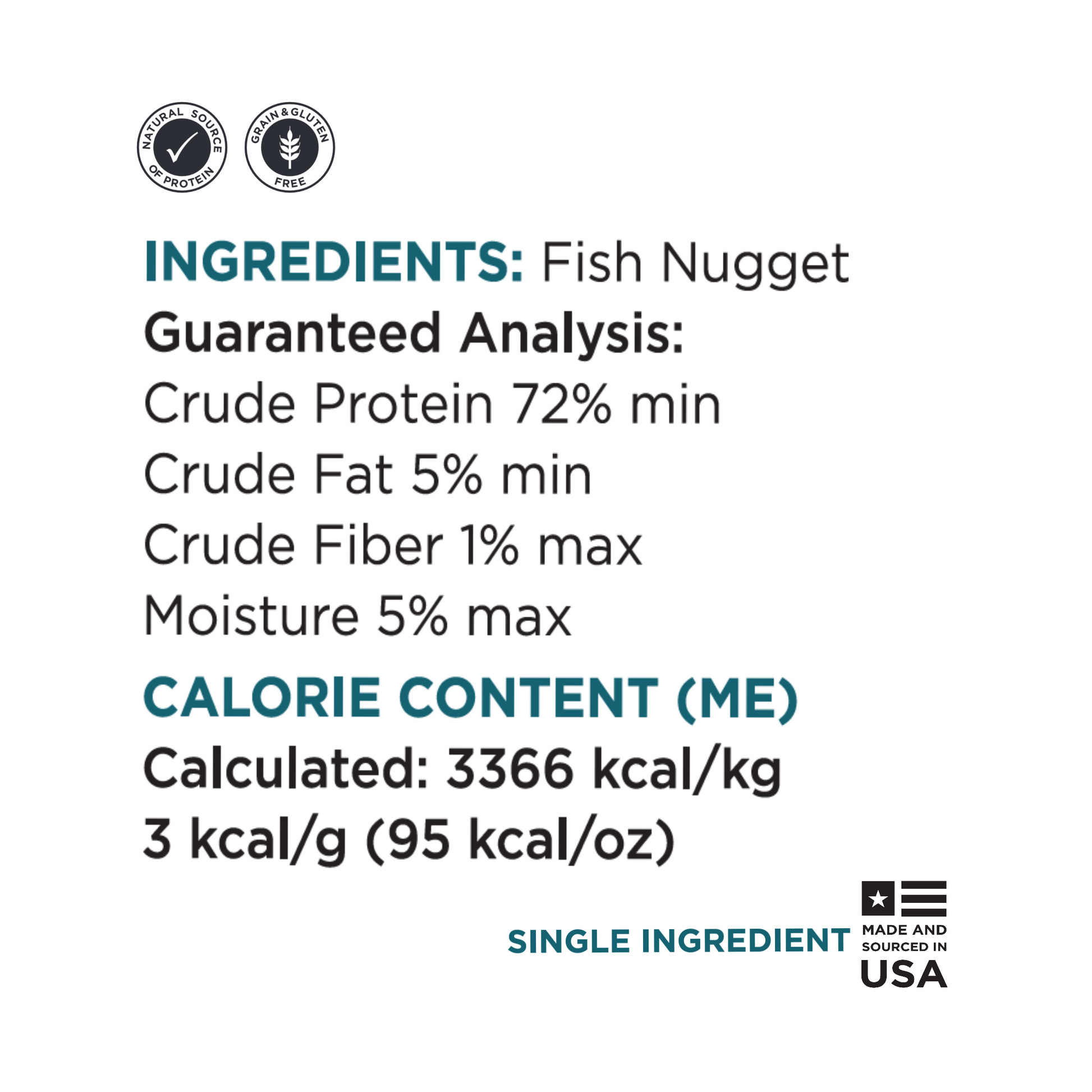 Guaranteed Analysis pure rockfish