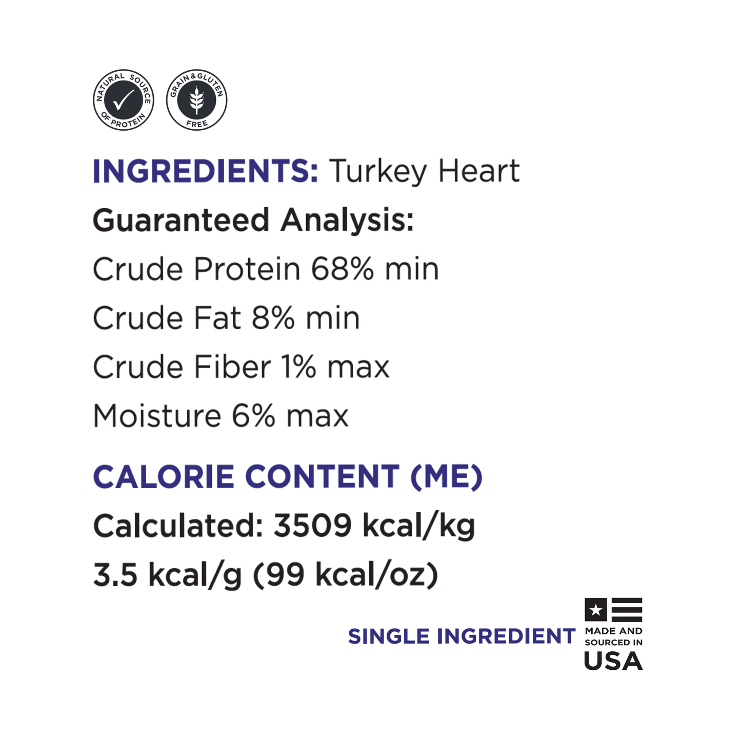 Guaranteed Analysis pure thukey heart bulk