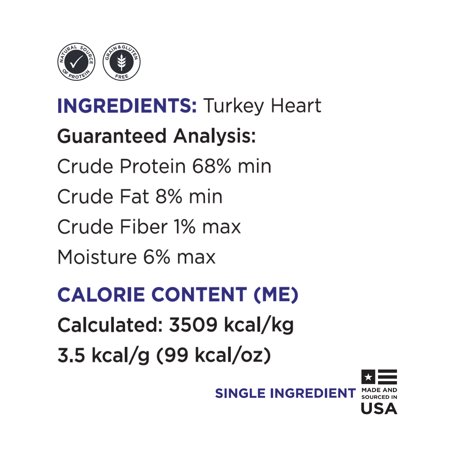 Guaranteed Analysis pure thukey heart bulk
