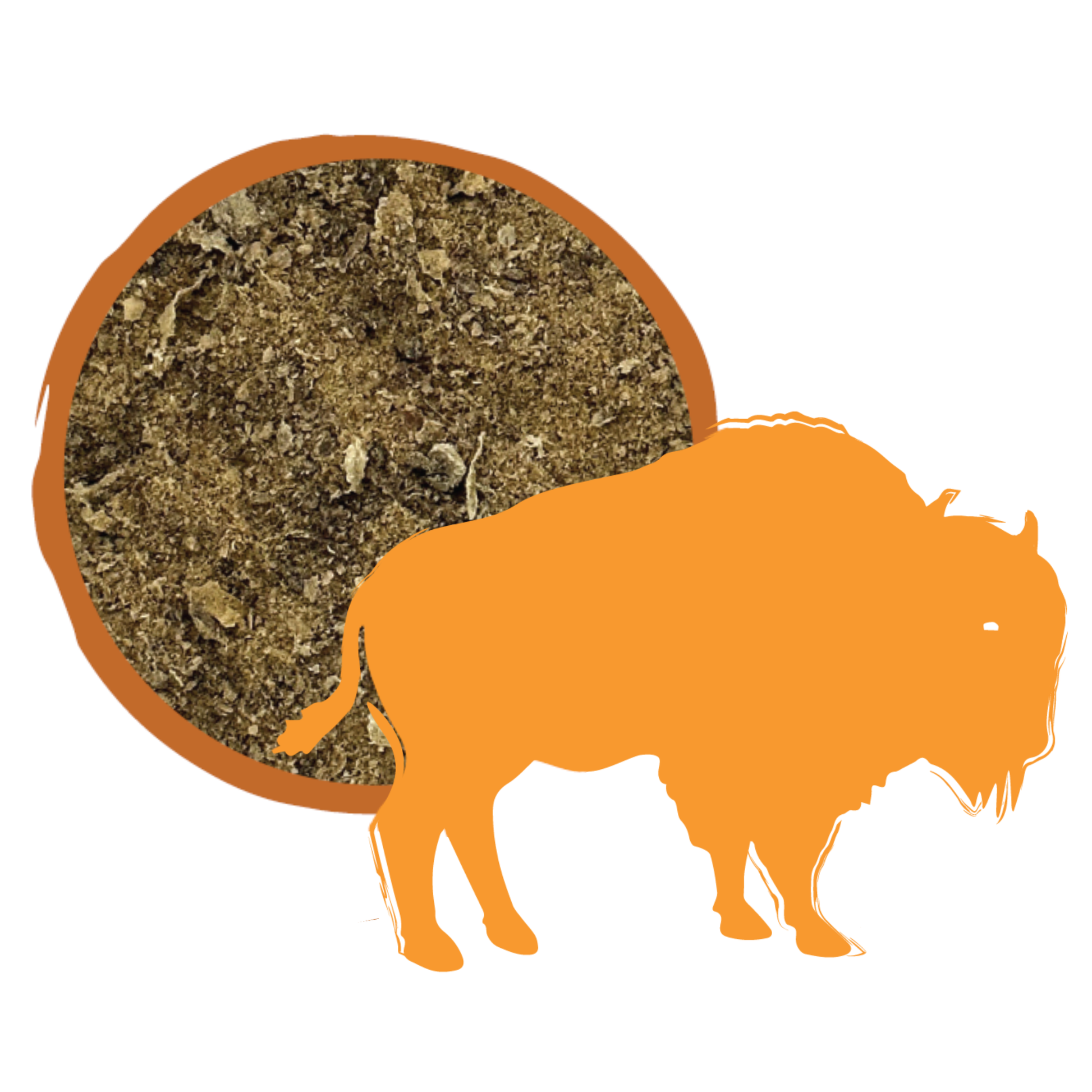 Bison liver meal topper product for cats and dogs