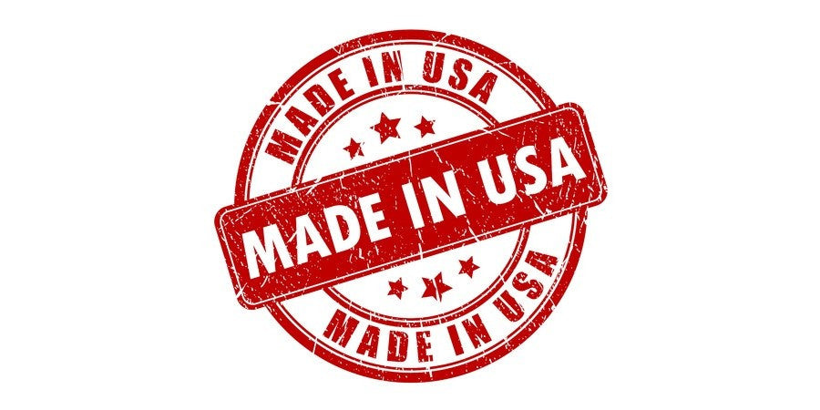 Made in USA stamp-red with stars